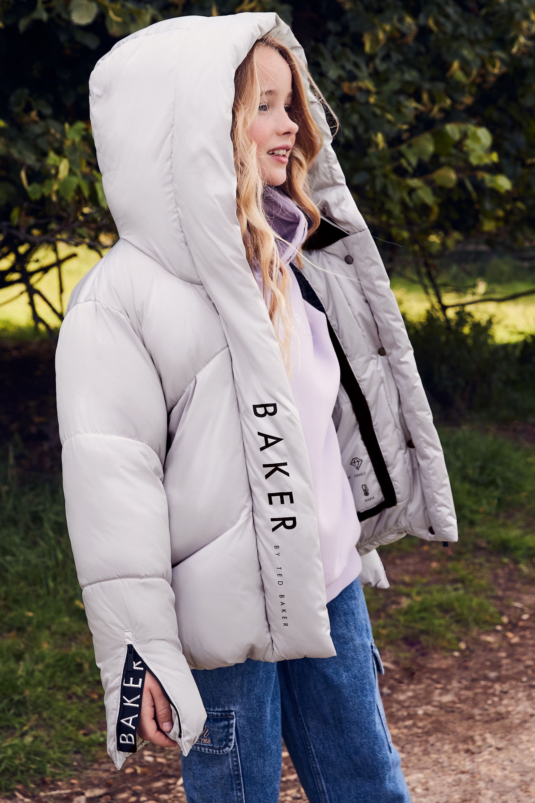 Ted baker girls silver coat hotsell