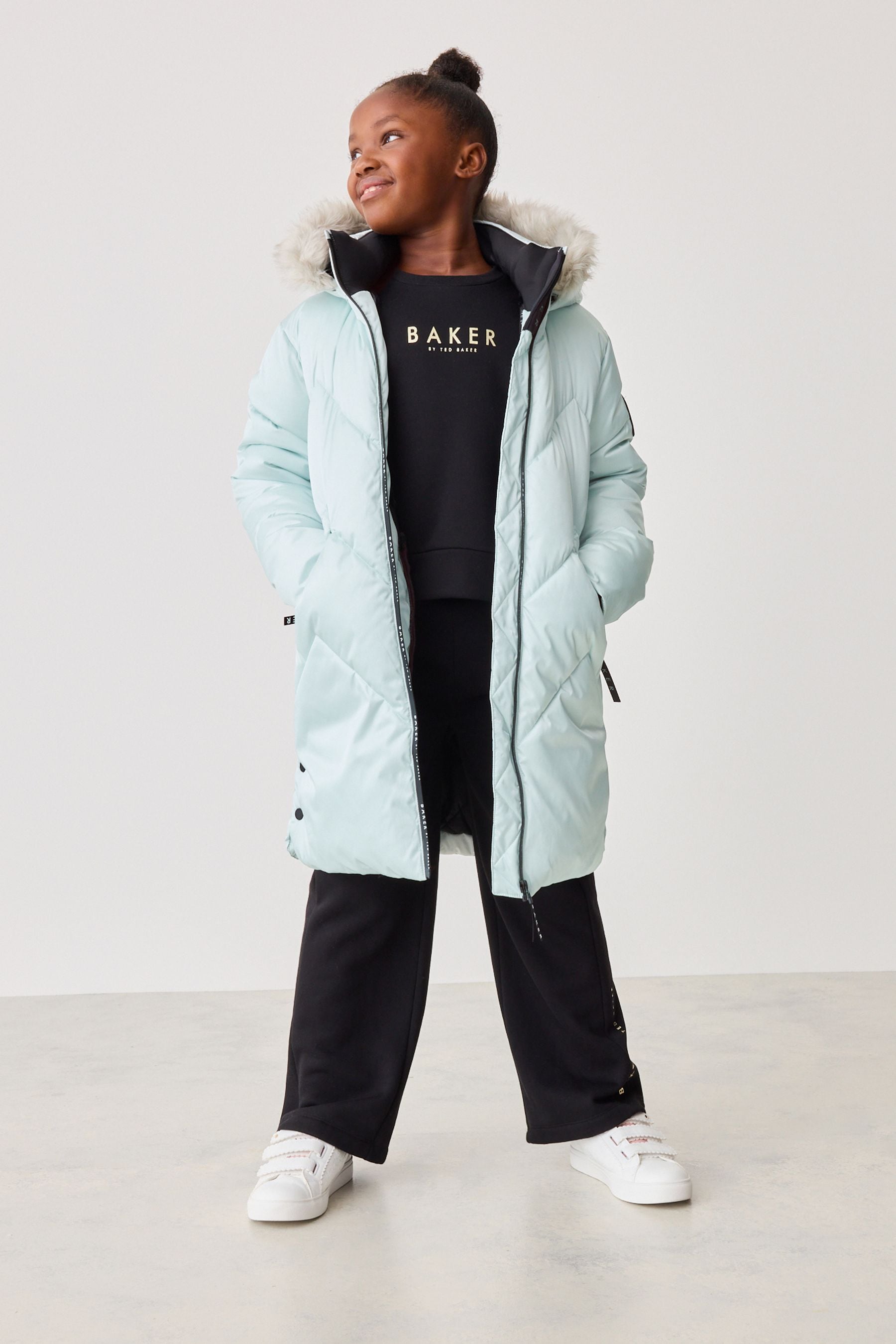 Buy Baker by Ted Baker Shower Resistant Long Padded Coat from Next Luxembourg