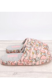 Vanilla Underground Grey Dumbo Womens Mule Slippers - Image 2 of 5