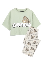 Vanilla Underground Green Garfield Long Leg Pyjama Set - Image 1 of 8