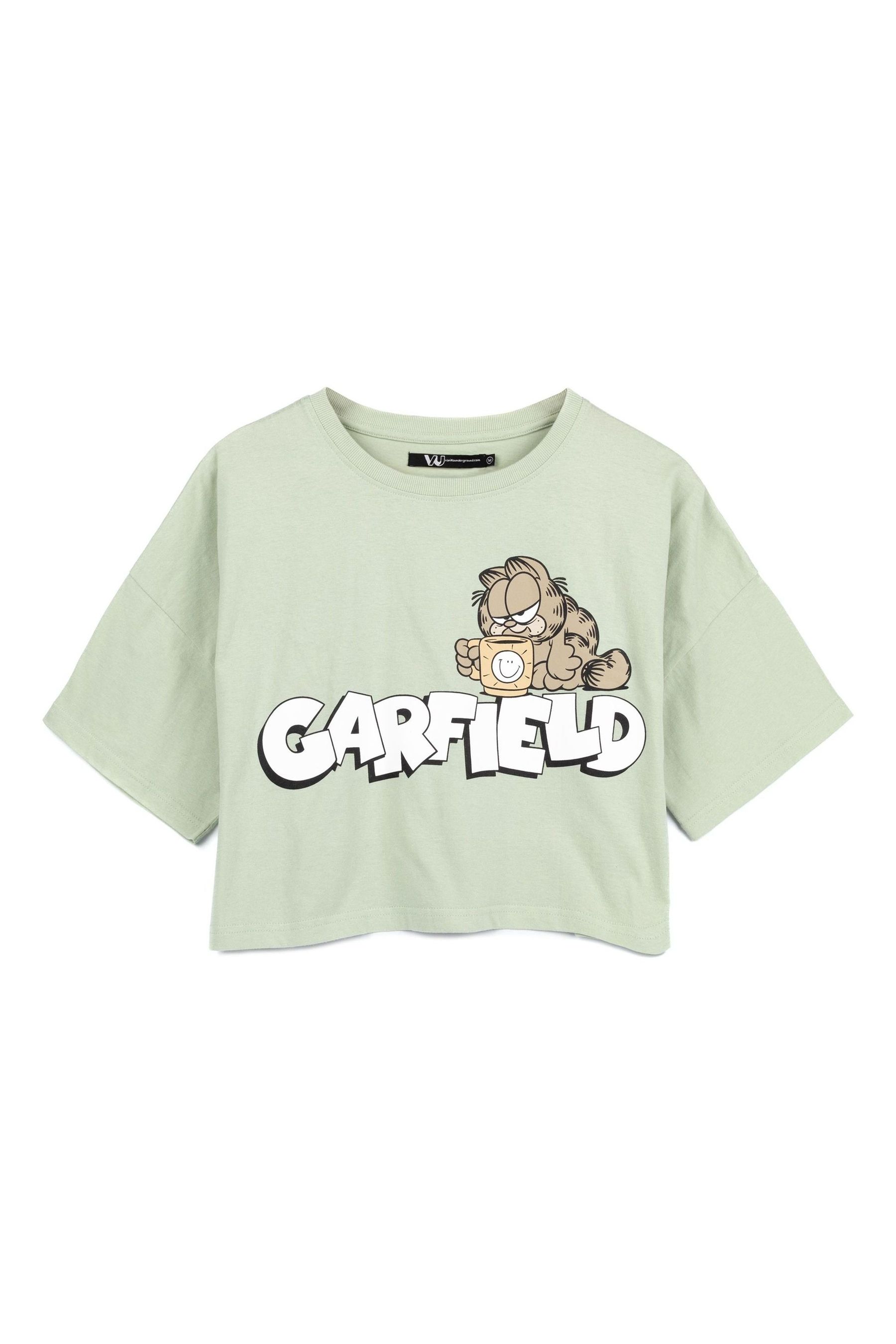 Buy Vanilla Underground Green Garfield Long Leg Pyjamas Set from the Next UK online shop