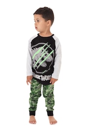 Vanilla Underground Black Jurassic World Long Leg Kids Pyjama Set - Image 1 of 6