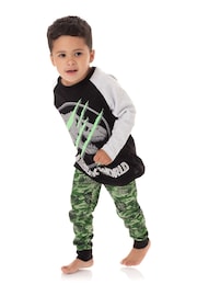 Vanilla Underground Black Jurassic World Long Leg Kids Pyjama Set - Image 2 of 6