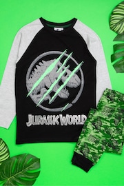 Vanilla Underground Black Jurassic World Long Leg Kids Pyjama Set - Image 5 of 6