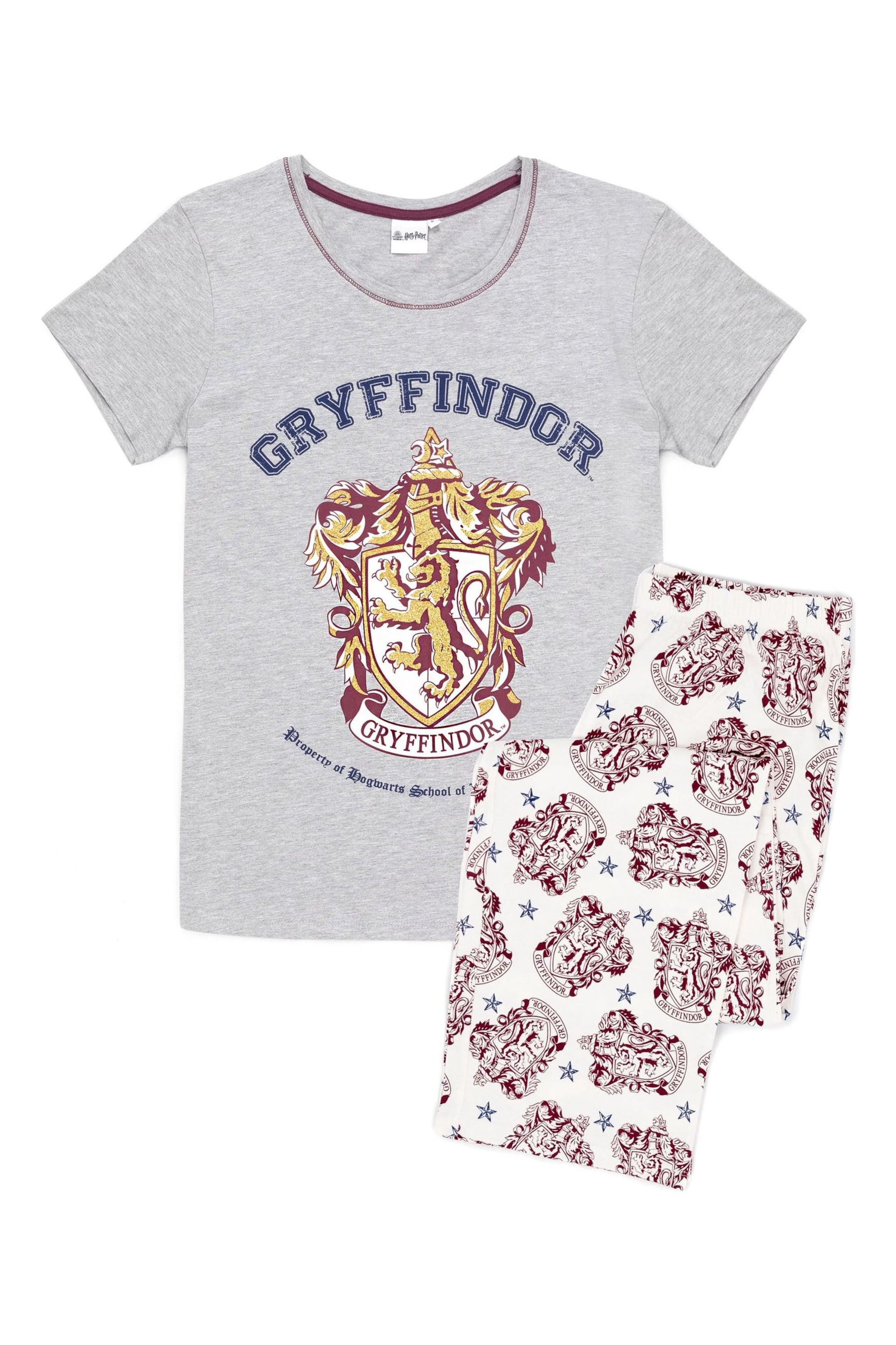 Vanilla Underground Grey Harry Potter Long Leg Pyjama Set - Image 2 of 6