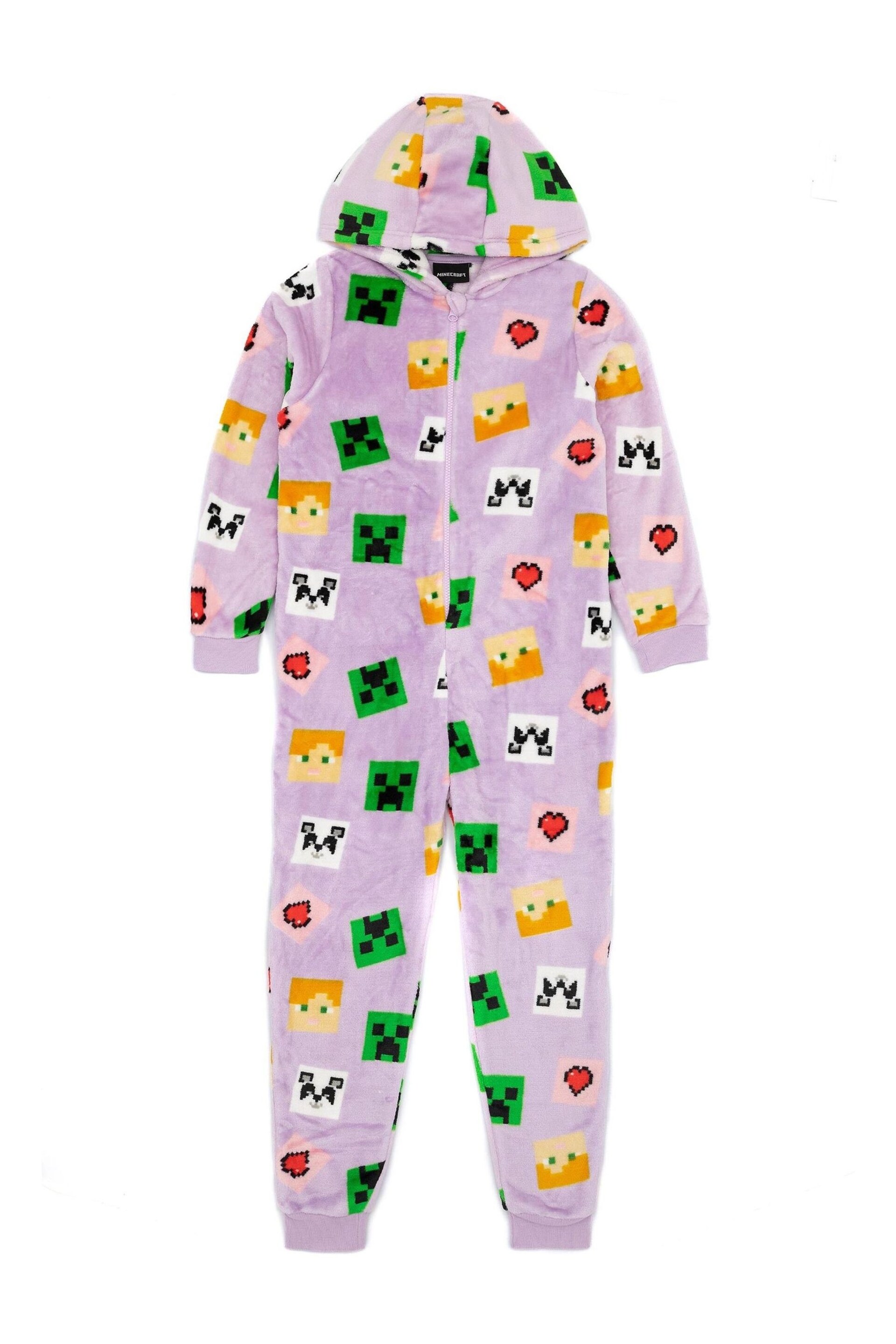 Vanilla Underground Purple Minecraft Girls Gaming Onesie - Image 5 of 6