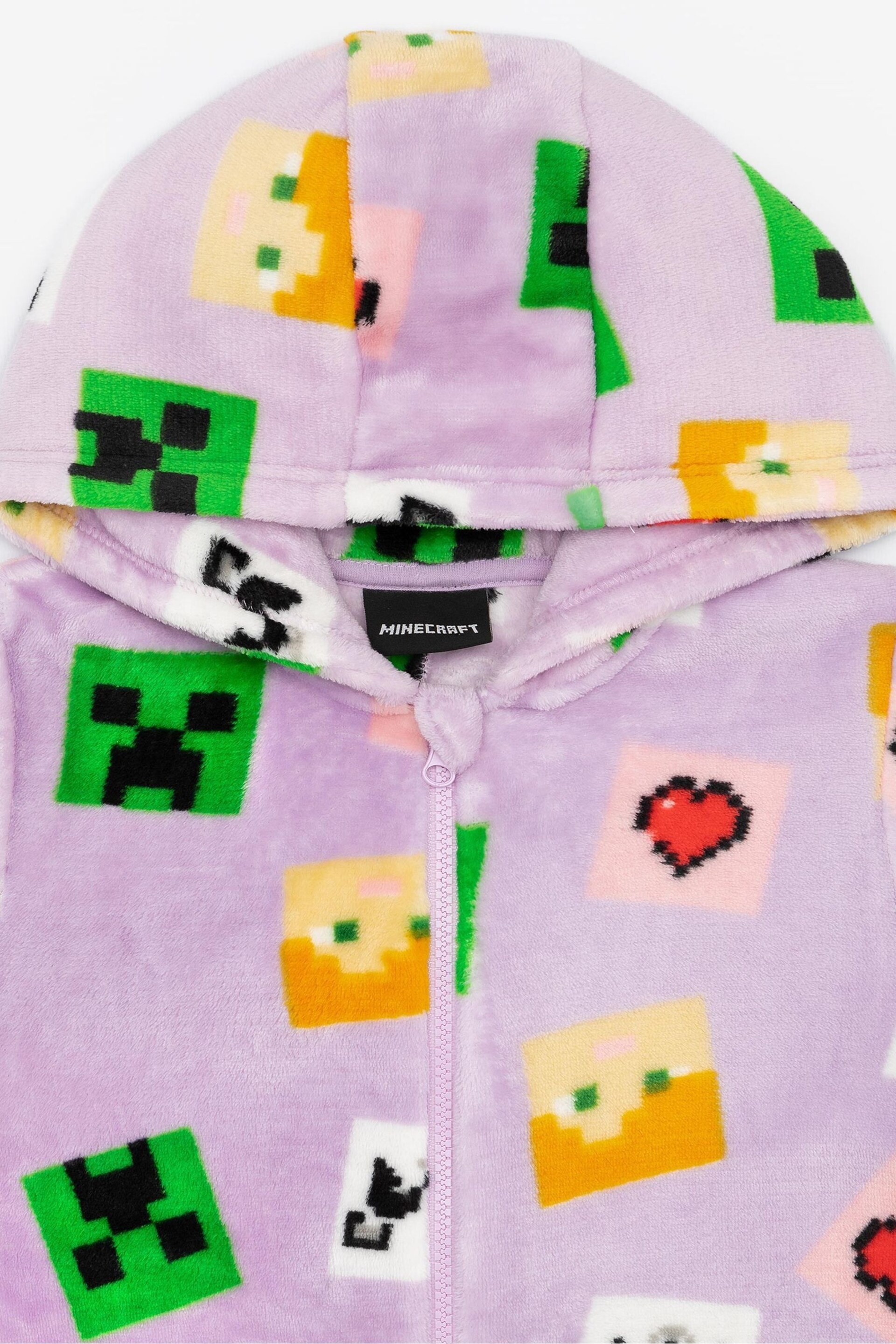 Vanilla Underground Purple Minecraft Girls Gaming Onesie - Image 6 of 6