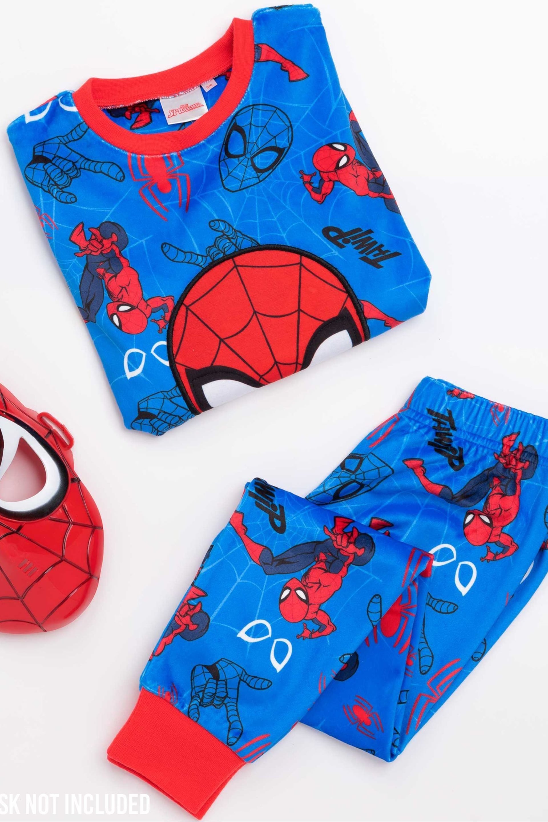 Vanilla Underground Blue Spider-Man Long Leg Kids Pyjama Set - Image 2 of 6