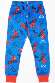 Vanilla Underground Blue Spider-Man Long Leg Kids Pyjama Set - Image 4 of 6