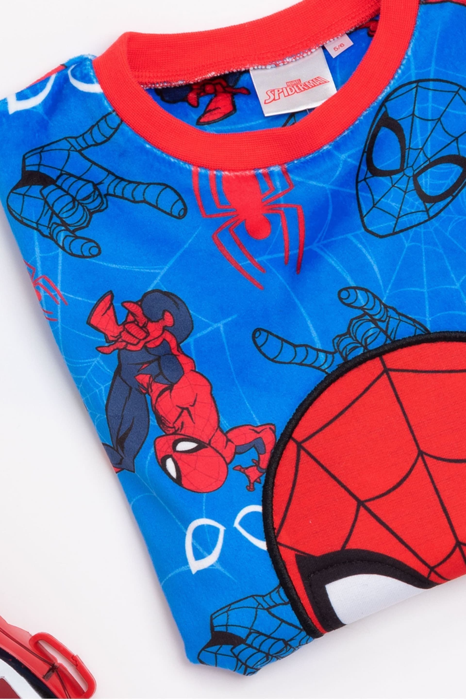 Vanilla Underground Blue Spider-Man Long Leg Kids Pyjama Set - Image 5 of 6