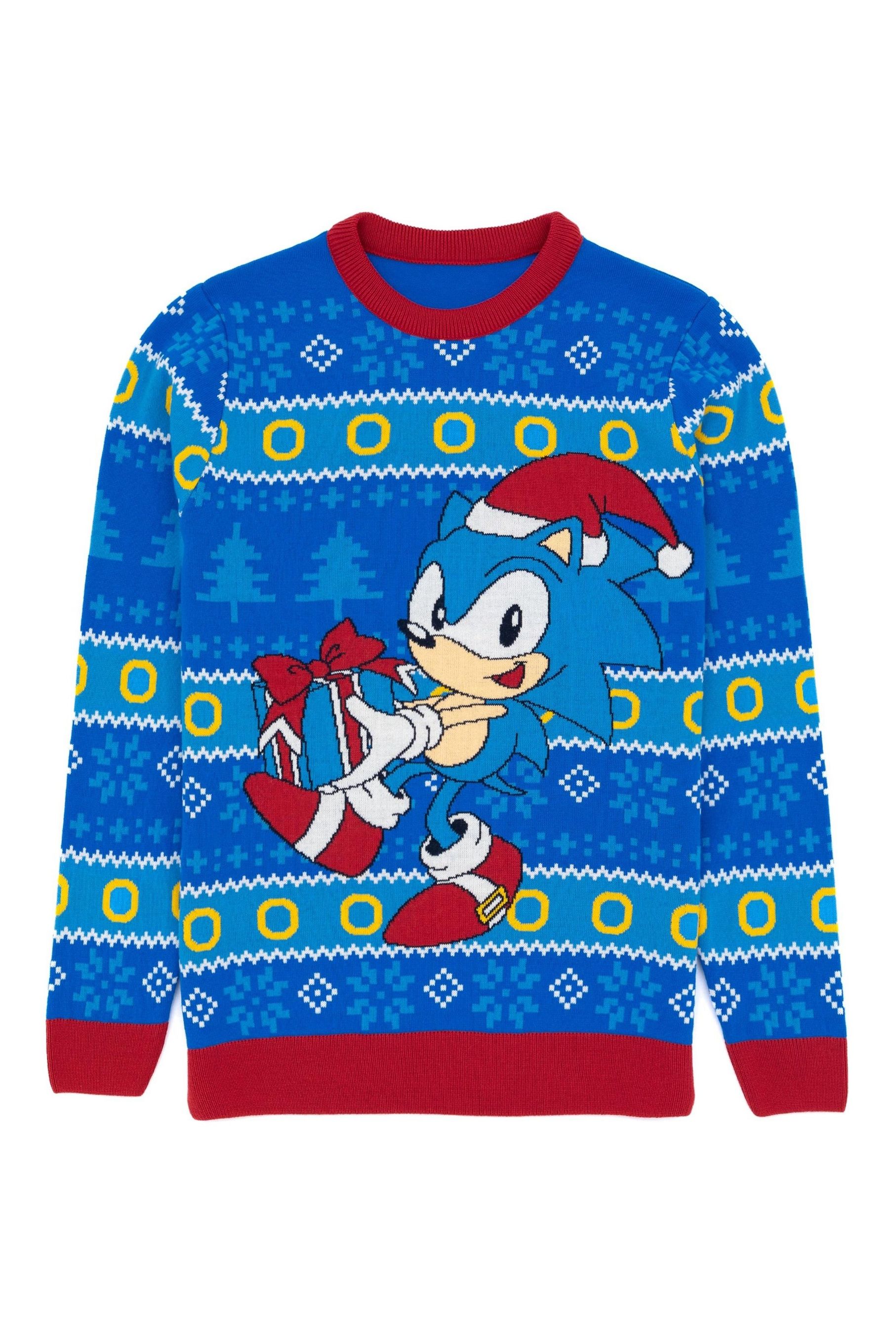 Buy Vanilla Underground Blue Sonic Mens Christmas Jumper from the Next UK online shop