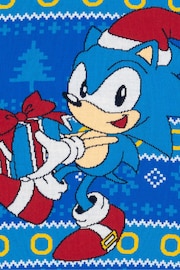 Vanilla Underground Blue Sonic Mens Christmas Jumper - Image 5 of 5