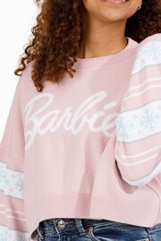 Vanilla Underground Pink Barbie Ladies Xmas Jumper - Image 4 of 9