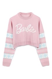 Vanilla Underground Pink Barbie Ladies Xmas Jumper - Image 5 of 9