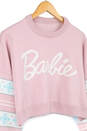 Vanilla Underground Pink Barbie Ladies Xmas Jumper - Image 6 of 9