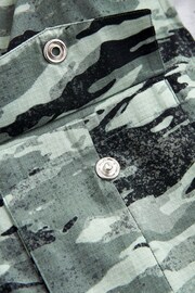 Green Camo EDIT Zip Through Shacket Overshirt - Image 11 of 11