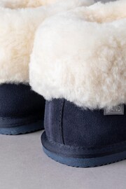 Lakeland Leather Ladies Blue Sheepskin Bootie Slippers - Image 3 of 4