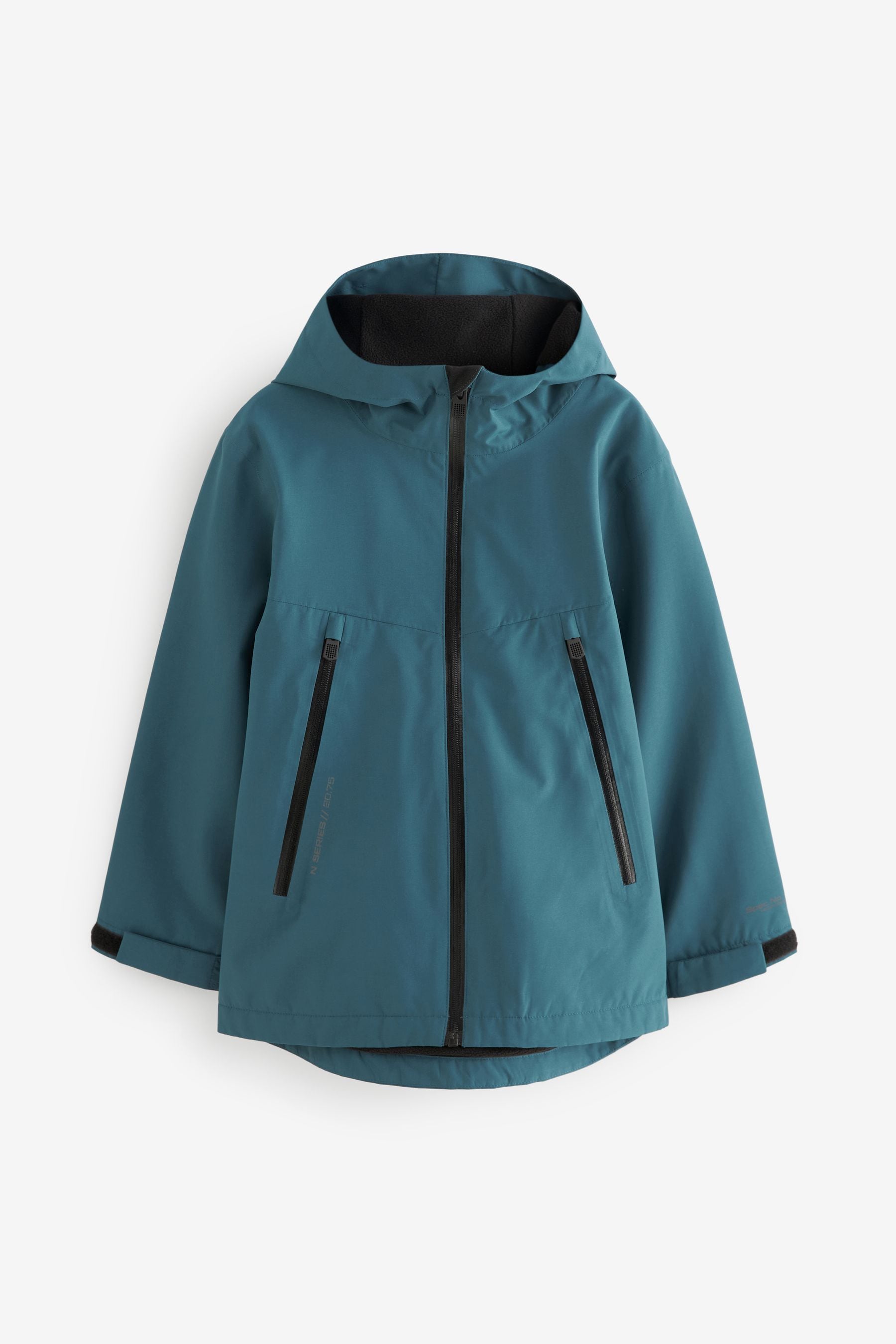 Buy Blue Waterproof Fleece Hooded Lined Coat 3 17yrs from the Next UK online shop