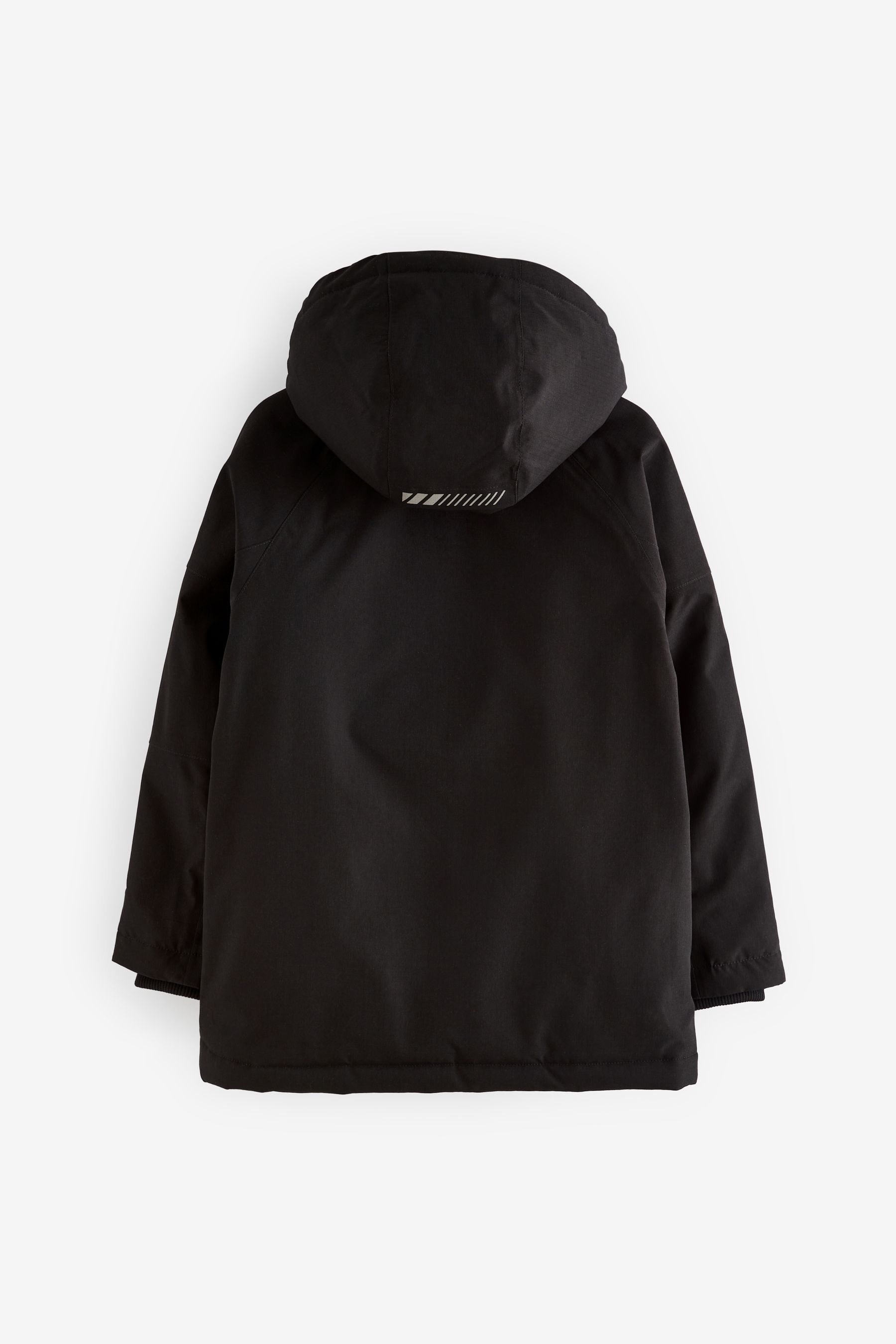 Black waterproof jacket age 13 hot sale