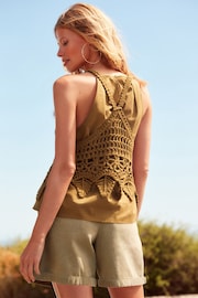 Brown Crochet Knitted Base Layer - Image 3 of 7