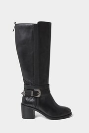 Joe Browns Black Gigi Premium Leather Rider Boots - Image 1 of 5