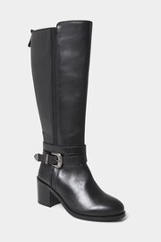 Joe Browns Black Gigi Premium Leather Rider Boots - Image 2 of 5