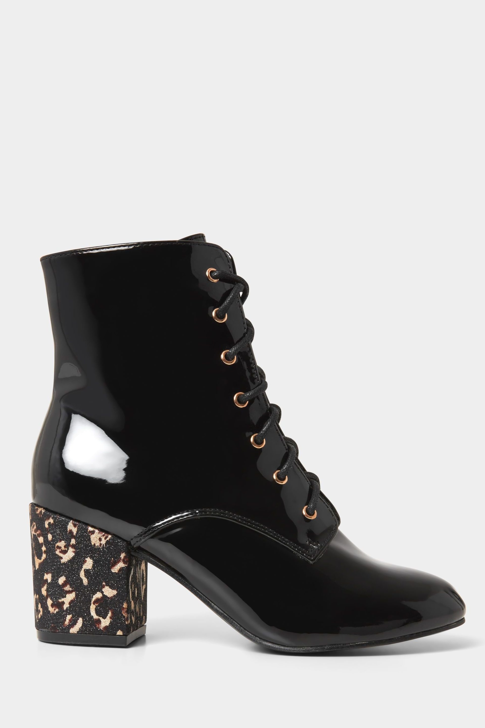 Joe Browns Black Wonderful Patent Ankle Boots - Image 1 of 5