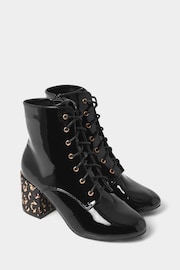 Joe Browns Black Wonderful Patent Ankle Boots - Image 3 of 5
