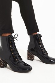 Joe Browns Black Wonderful Patent Ankle Boots - Image 5 of 5