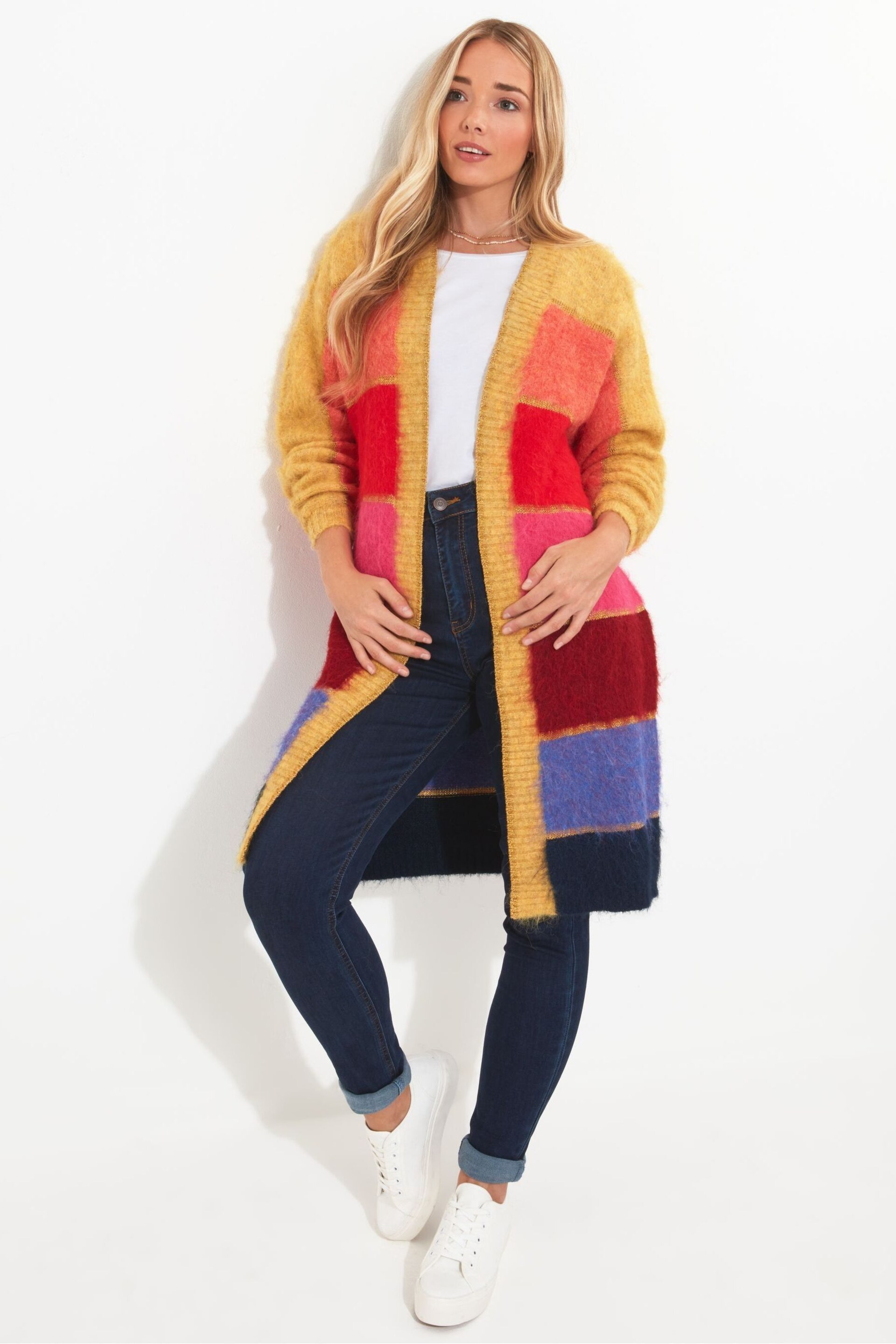 Joe Browns Multi Colour Ibiza Multicolour Stripe Cardigan - Image 1 of 5