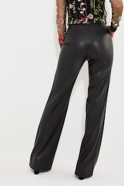Joe Browns Black Perfect PU Trousers - Image 2 of 5