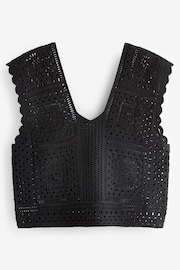 Black Crochet Tank - Image 5 of 6