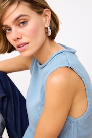 Chambray Blue Roll Edge Tank - Image 4 of 6