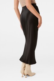 Forever New Black Tahlia Maxi Satin Bias Skirt - Image 2 of 5