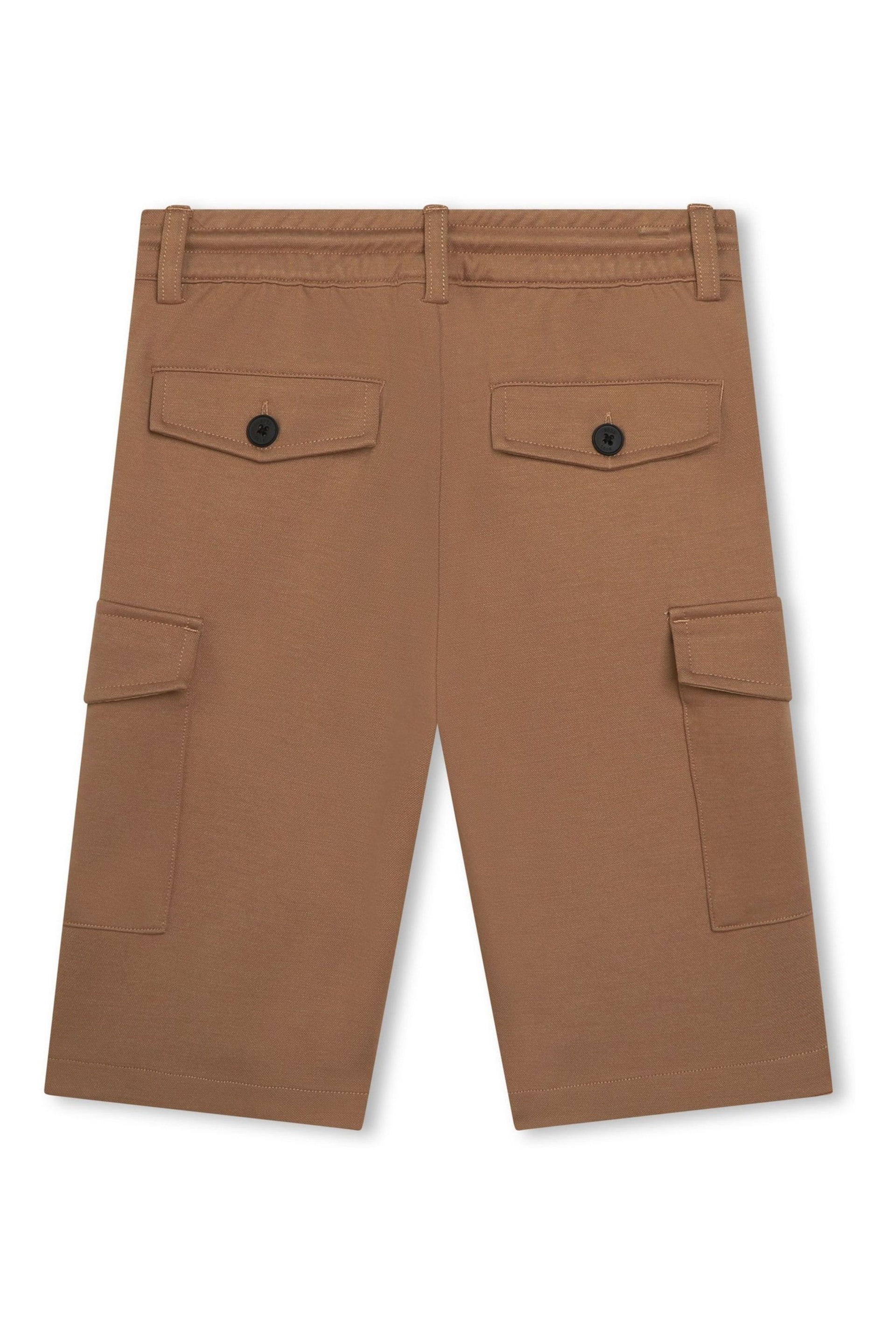 BOSS Brown Utility Cargo Pocket Shorts - Image 5 of 6