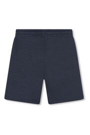 BOSS Navy Blue Logo Jersey Shorts - Image 3 of 3