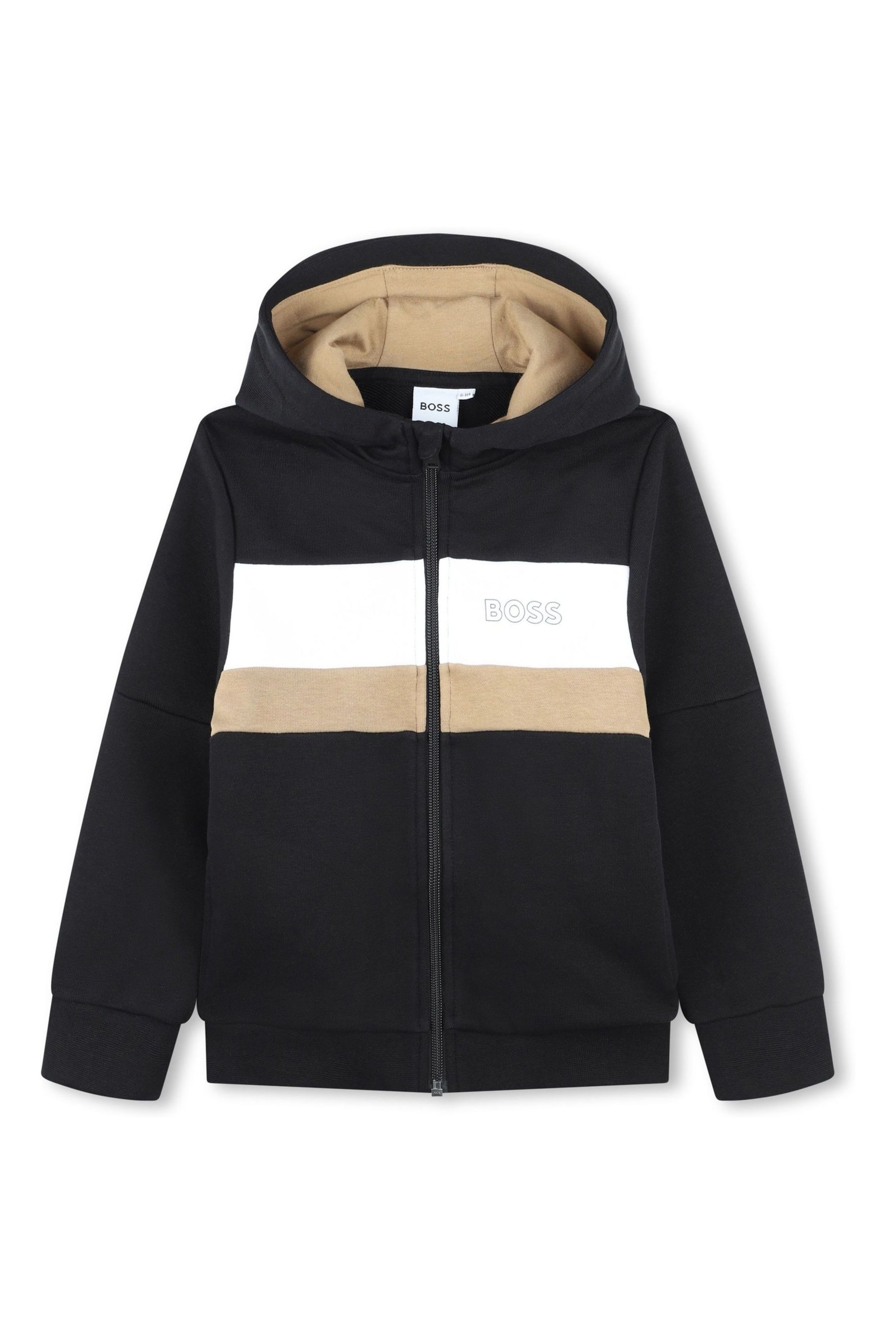 BOSS Black Chest Logo Hooded Tracksuit - Image 2 of 5