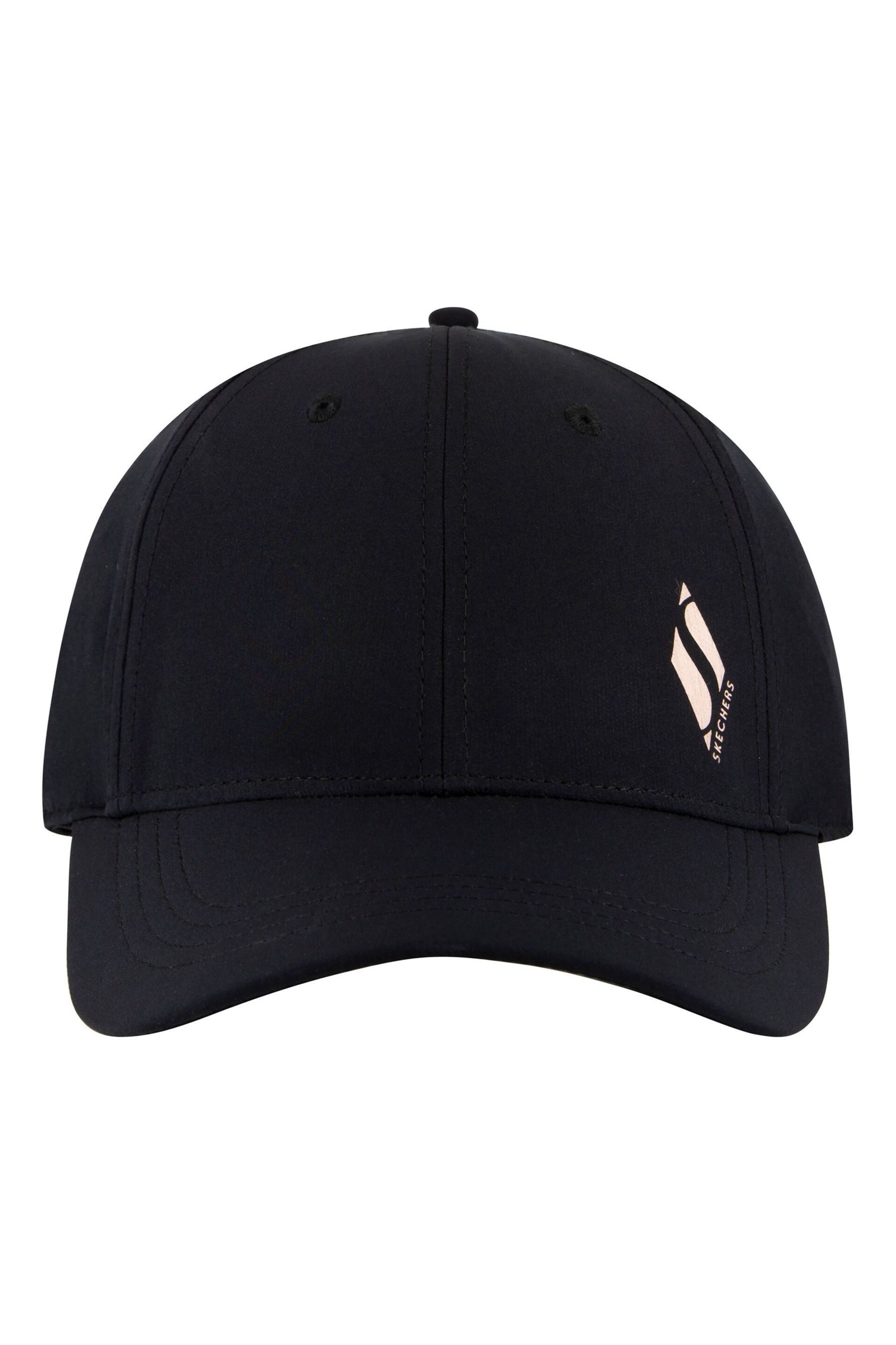 Skechers Black Skech-Shine Rose Gold Diamond Hat - Image 3 of 5