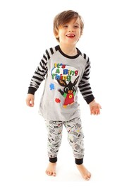 Vanilla Underground Grey Bing Long Leg Kids Pyjama Set - Image 1 of 5