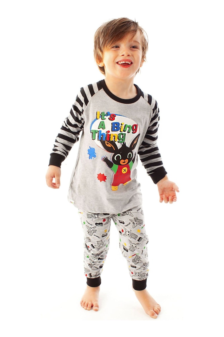 Vanilla Underground Grey Bing Kids Pokemon Long Leg Pyjamas Set - Image 1 of 5