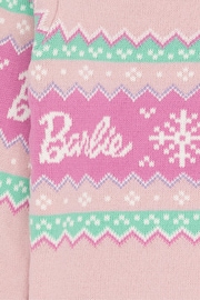 Vanilla Underground Pink Barbie Kids Christmas Jumper - Image 6 of 6