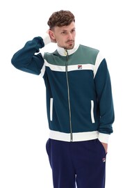 Fila Blue Cruz Colourblocked Archive Track Jacket - Image 1 of 6