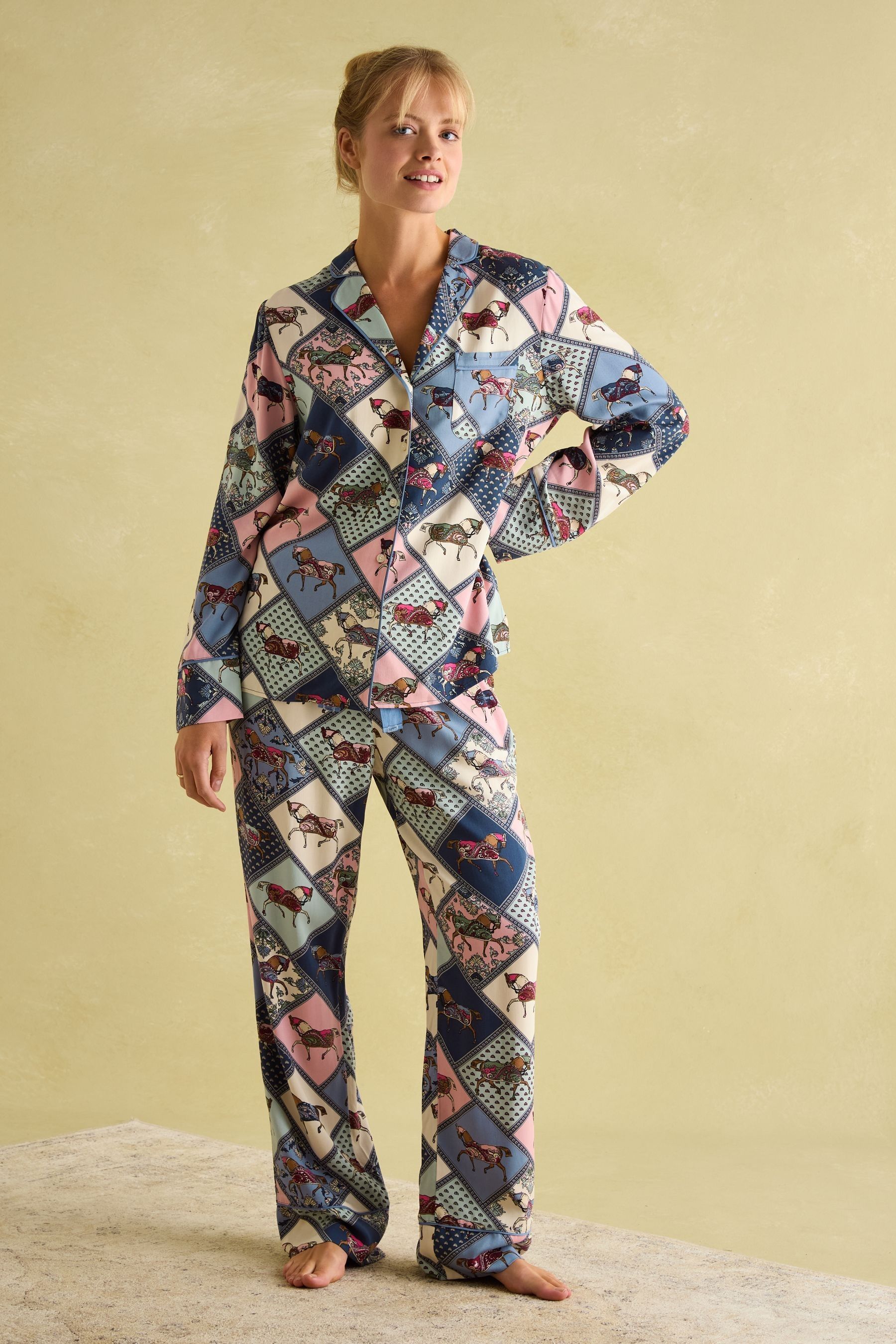 Joules Alma Multi Pyjama Set L Womens