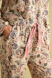 Joules Alma Floral Pyjama Set - Image 6 of 7