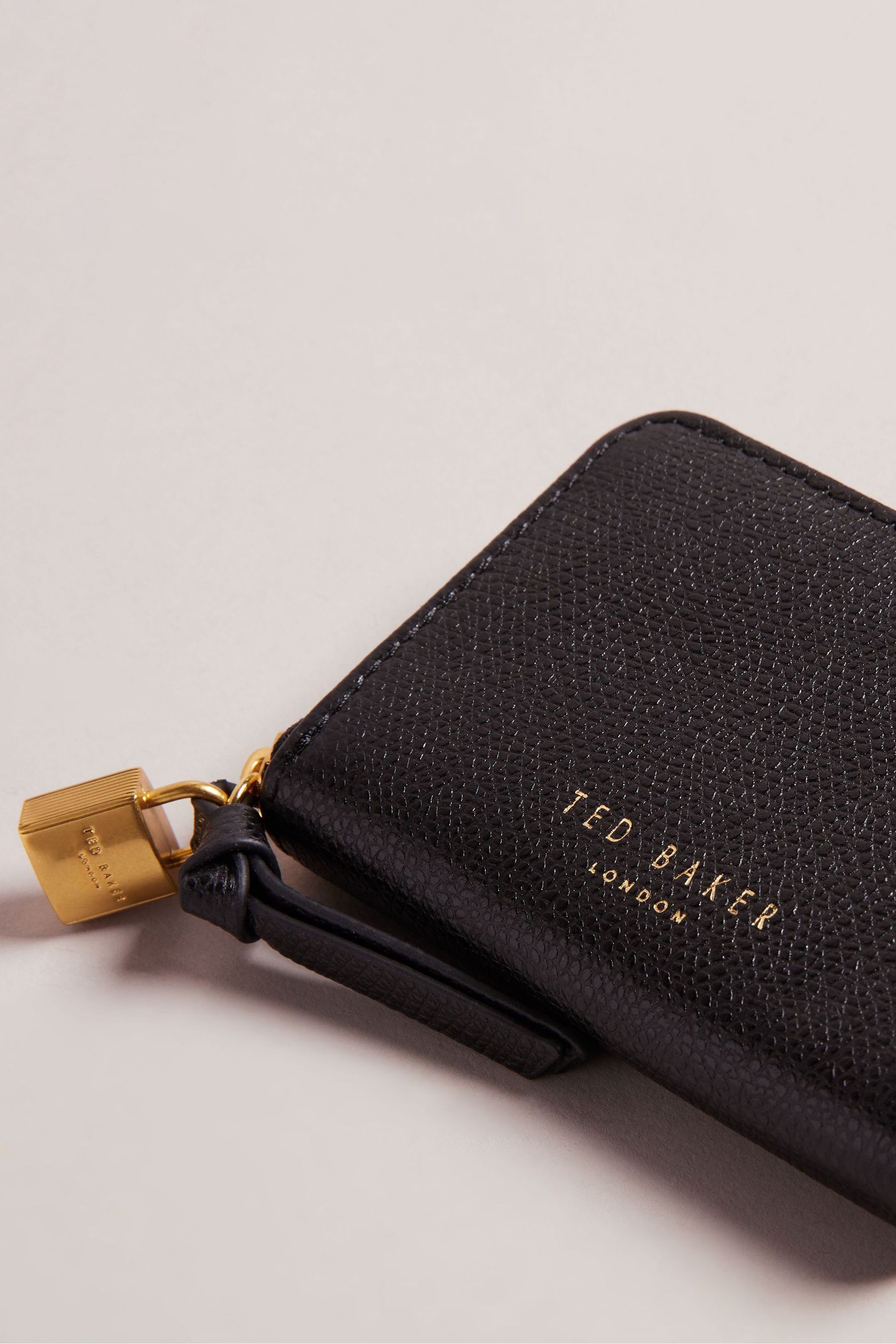 Ted baker black leather purse deals