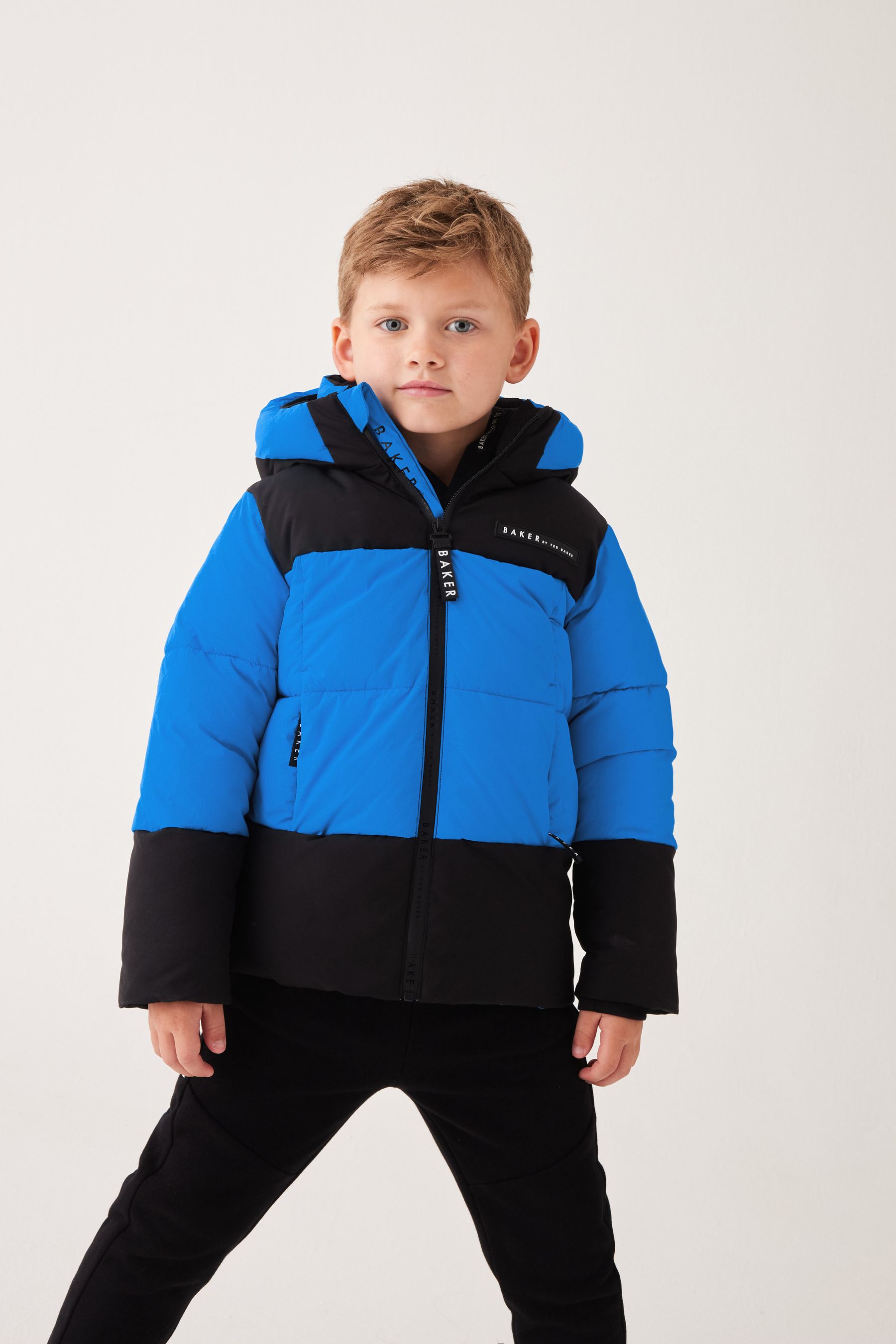 Buy Baker By Ted Baker Shower Resistant Colourblock Padded Coat from the Next UK online shop