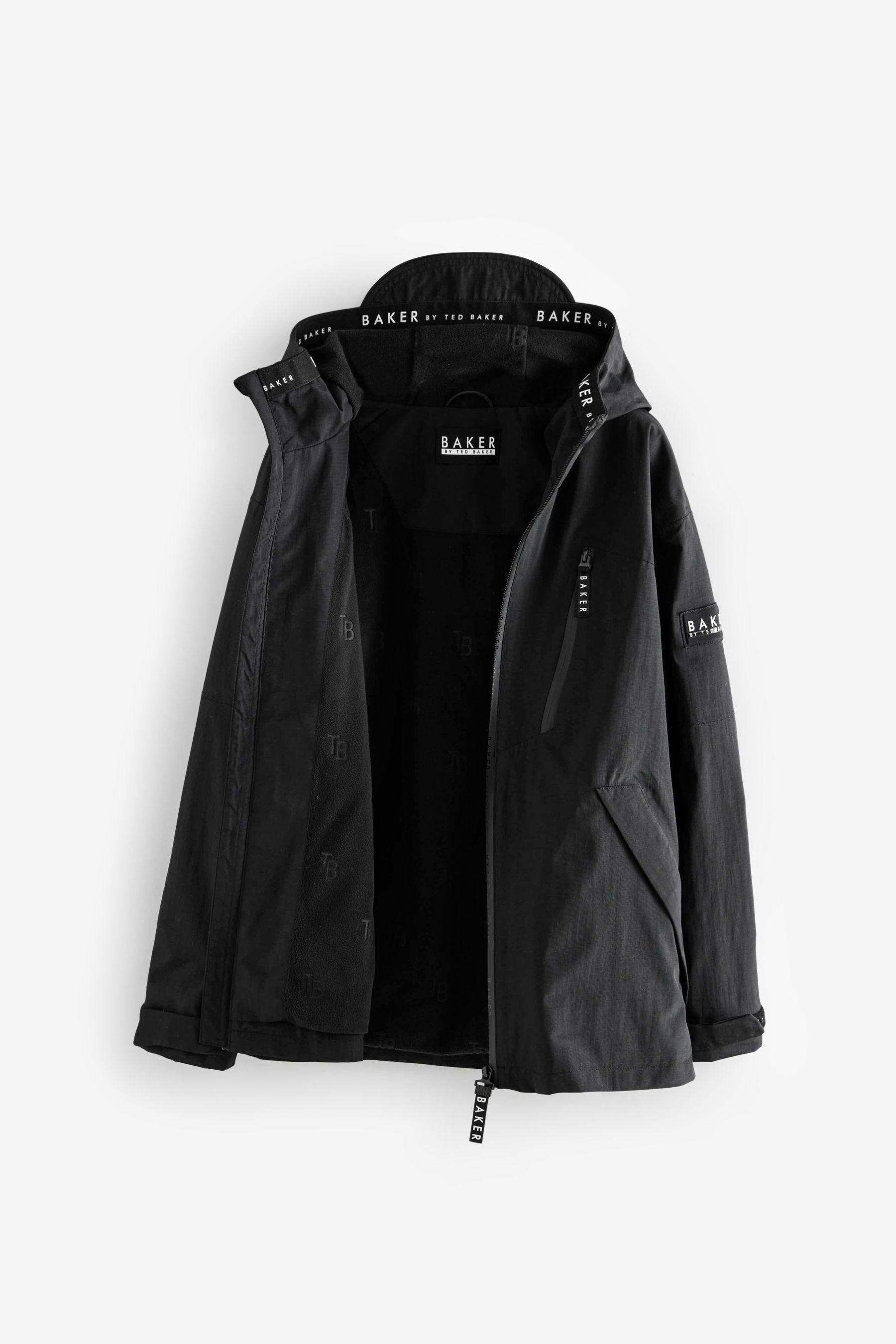 Buy Baker by Ted Baker Black Waterproof Lightweight Rain Jacket from Next Luxembourg