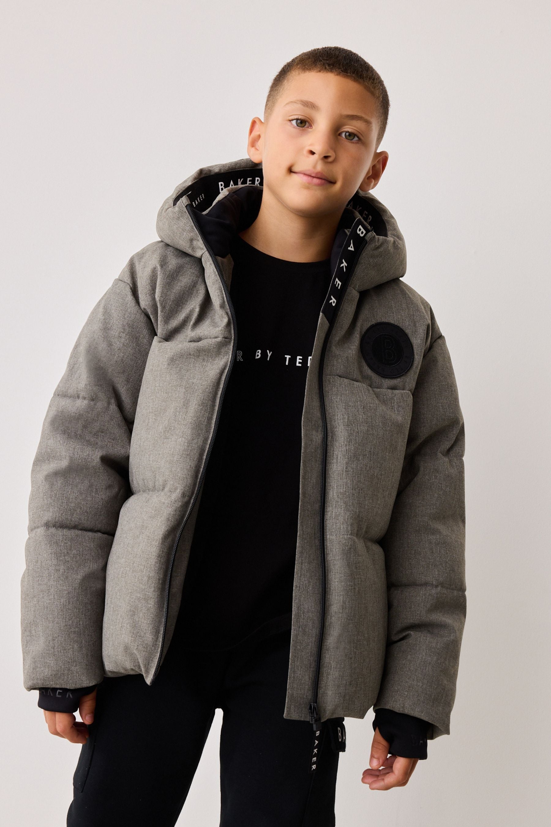 Buy Baker by Ted Baker Grey Shower Resistant Padded Coat from Next Malta