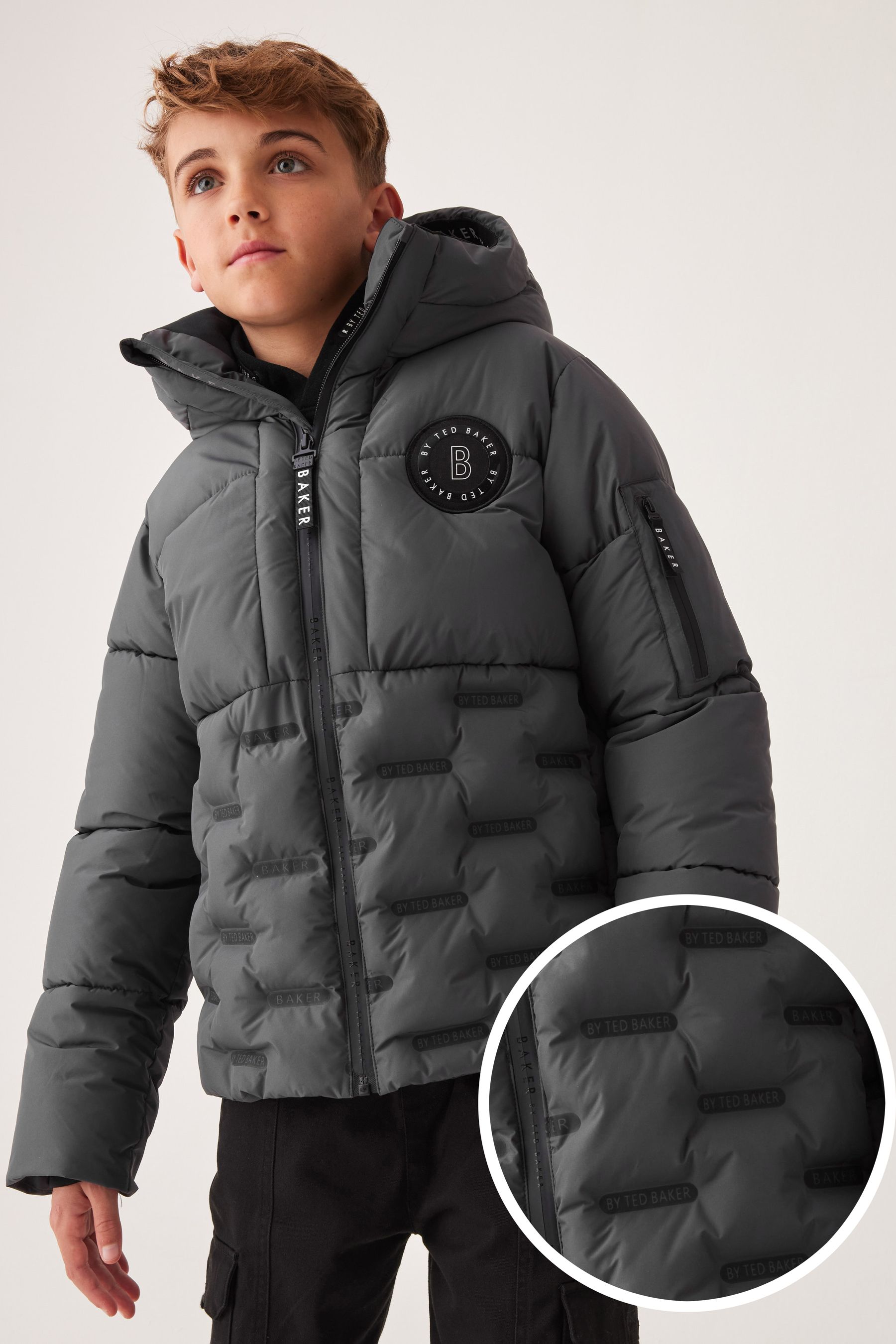 Ted baker yandle coat grey hot sale