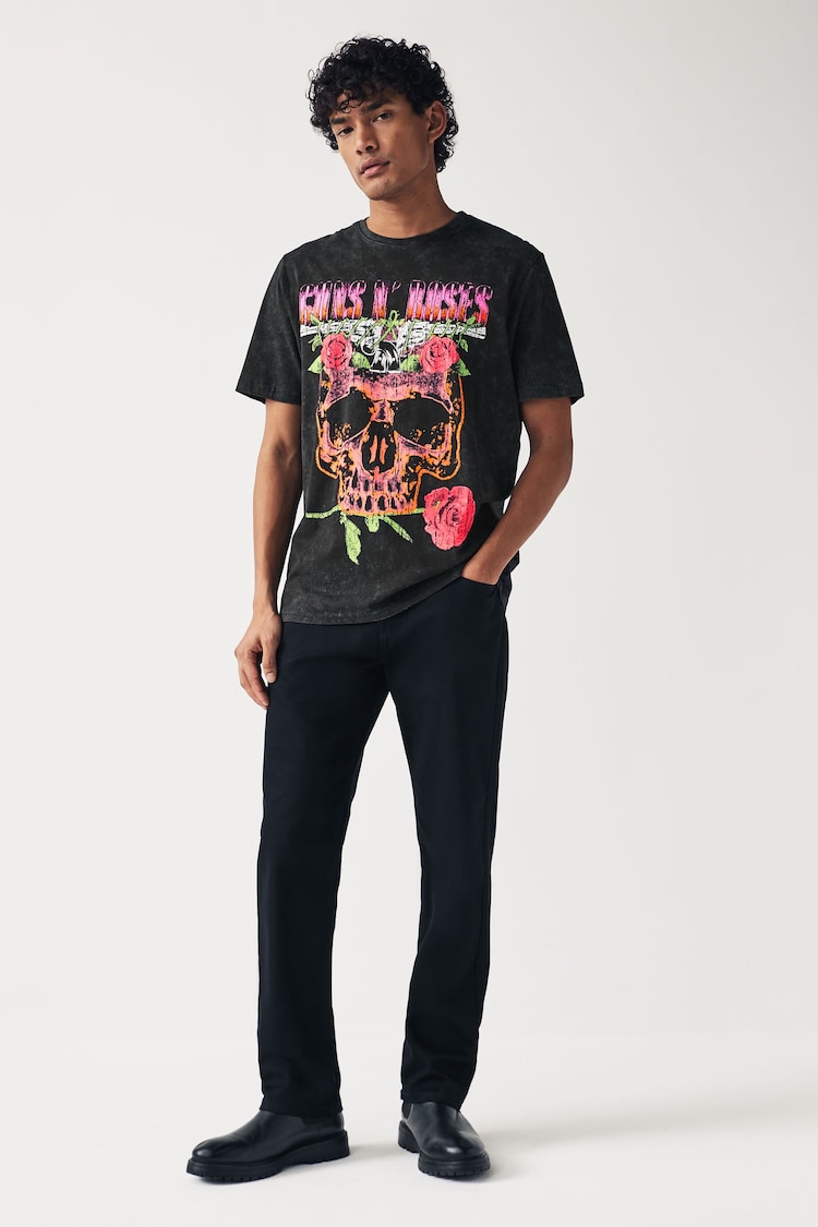 Guns N' Roses Regular Fit Band Cotton T-Shirt - Image 3 of 5
